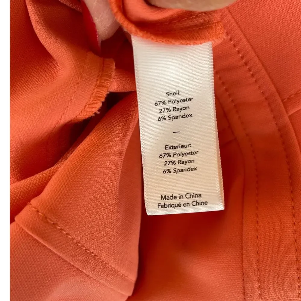LIKELY Lillie Mini Dress Stretchy Spaghetti‎ Straps in Coral Size 4 - Picture 7 of 9